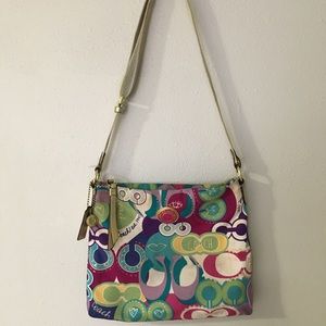 Coach Multi Colored Over the Shoulder Bag